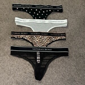 NWT WOMENS size medium 4 pack bundle waist band panties